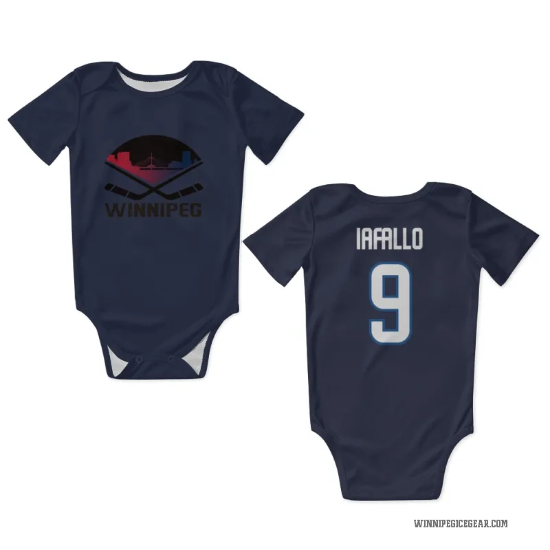 Alex Iafallo  Navy Winnipeg Jets  Newborn & Infant Bodysuit