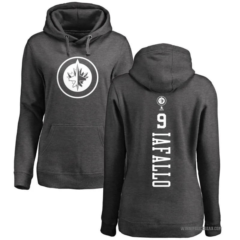 Alex Iafallo Women's Charcoal Winnipeg Jets Branded One Color Backer Pullover Hoodie