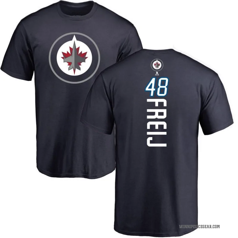 Alfons Freij Men's Navy Winnipeg Jets Backer T-Shirt -
