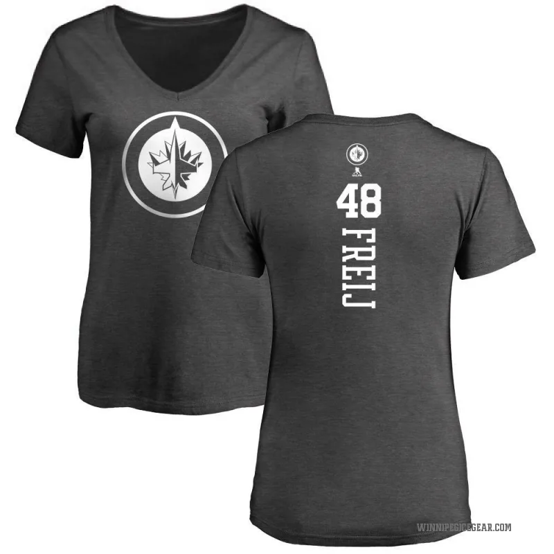 Alfons Freij Women's Charcoal Winnipeg Jets One Color Backer T-Shirt -