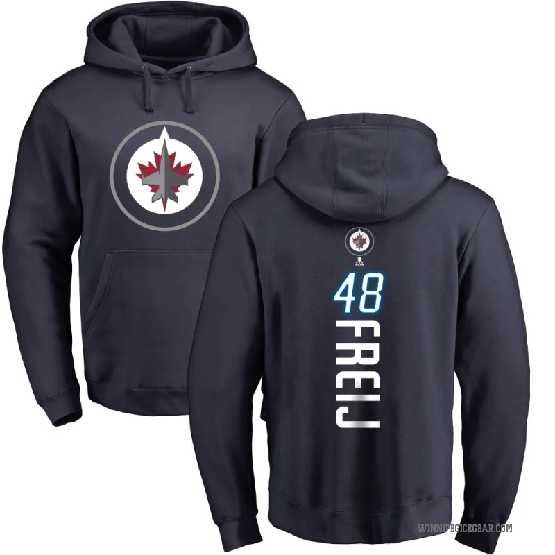 Alfons Freij Youth Navy Winnipeg Jets Branded Backer Pullover Hoodie