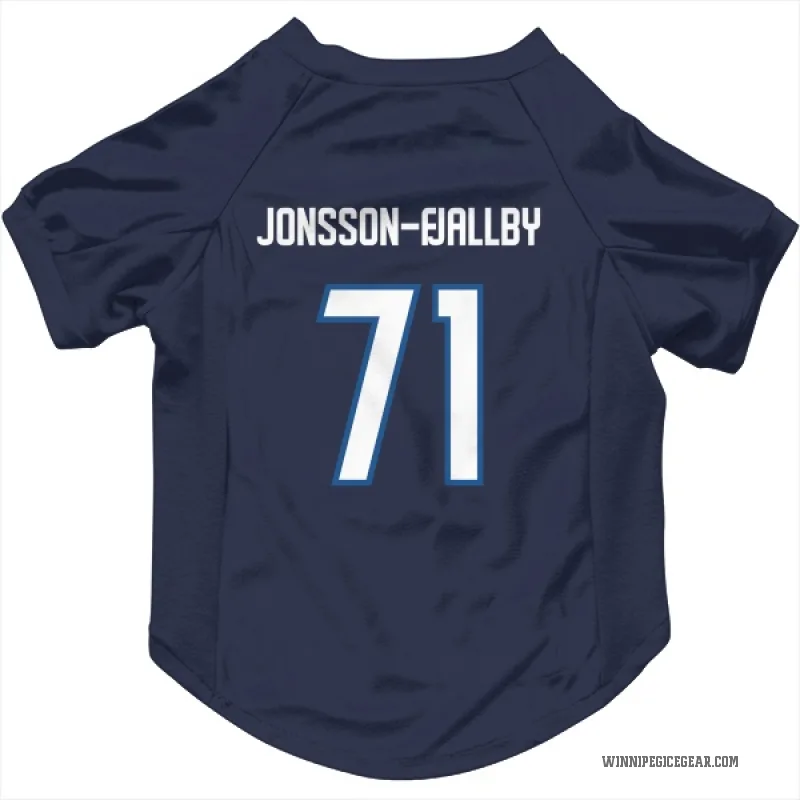 Axel Jonsson-Fjallby  Navy Winnipeg Jets  Cat & Dog Pet Jersey