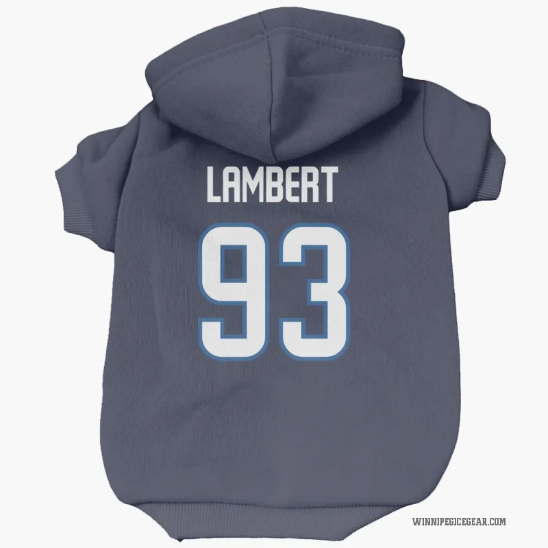Brad Lambert  Navy Winnipeg Jets  Cat & Dog Pet Hoodie