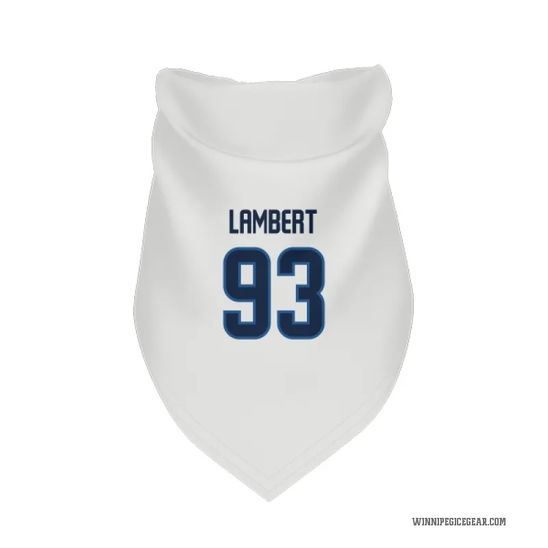 Brad Lambert  White Winnipeg Jets  Cat & Dog Pet Bandana