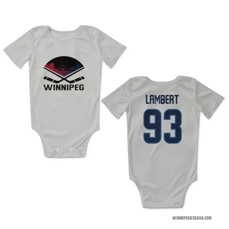 Brad Lambert  White Winnipeg Jets  Newborn & Infant Bodysuit