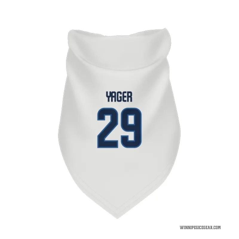 Brayden Yager  White Winnipeg Jets  Cat & Dog Pet Bandana