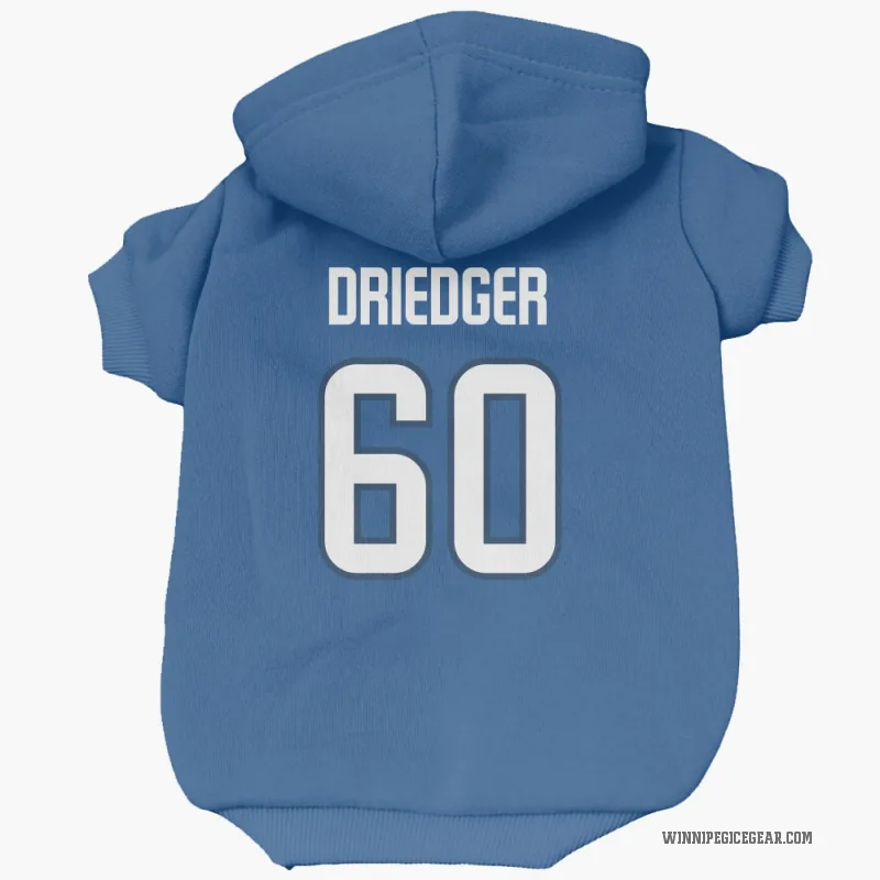 Chris Driedger  Blue Winnipeg Jets  Cat & Dog Pet Hoodie
