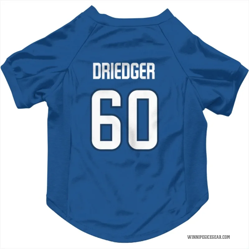 Chris Driedger  Blue Winnipeg Jets  Cat & Dog Pet Jersey