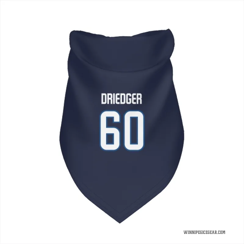 Chris Driedger  Navy Winnipeg Jets  Cat & Dog Pet Bandana