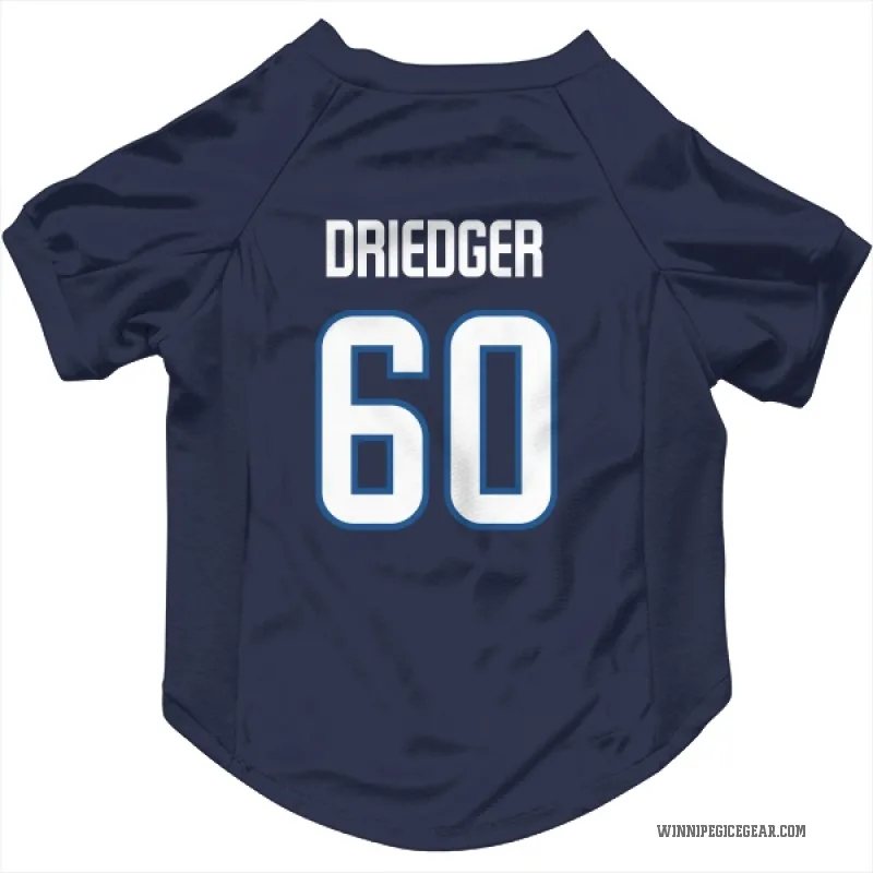 Chris Driedger  Navy Winnipeg Jets  Cat & Dog Pet Jersey