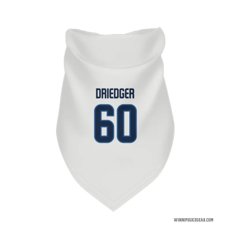 Chris Driedger  White Winnipeg Jets  Cat & Dog Pet Bandana