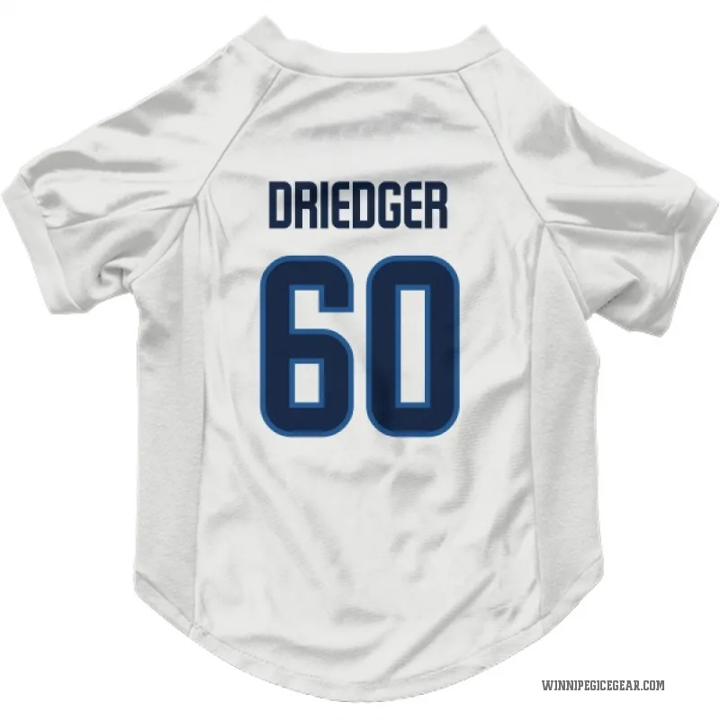 Chris Driedger  White Winnipeg Jets  Cat & Dog Pet Jersey