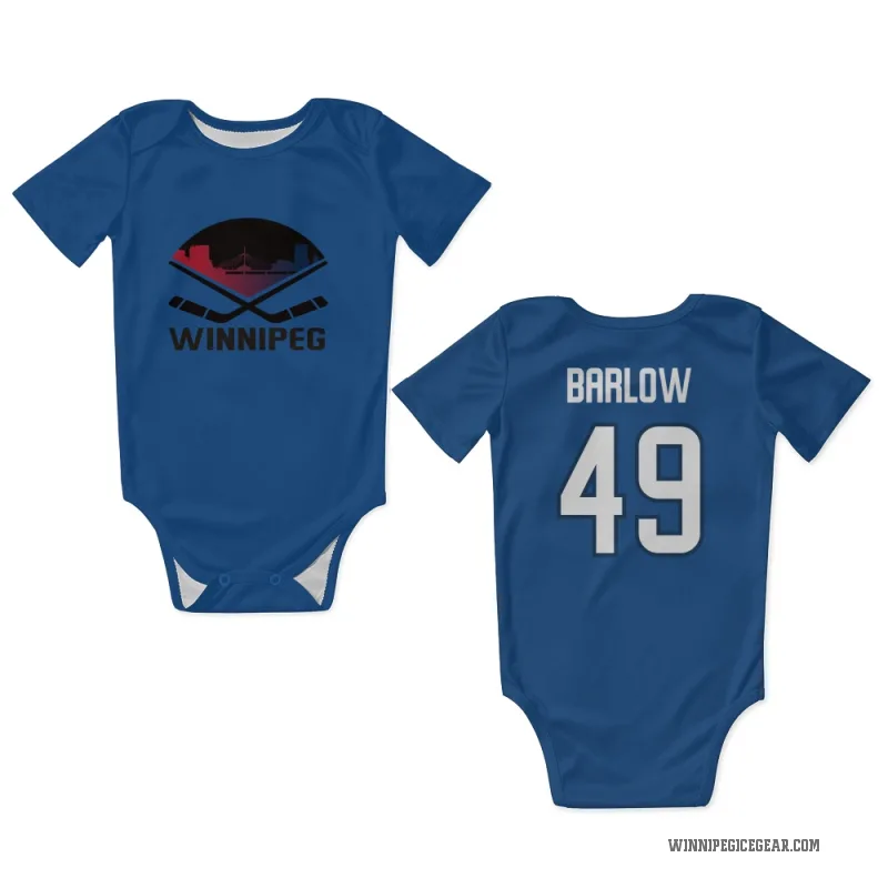 Colby Barlow  Blue Winnipeg Jets  Newborn & Infant Bodysuit