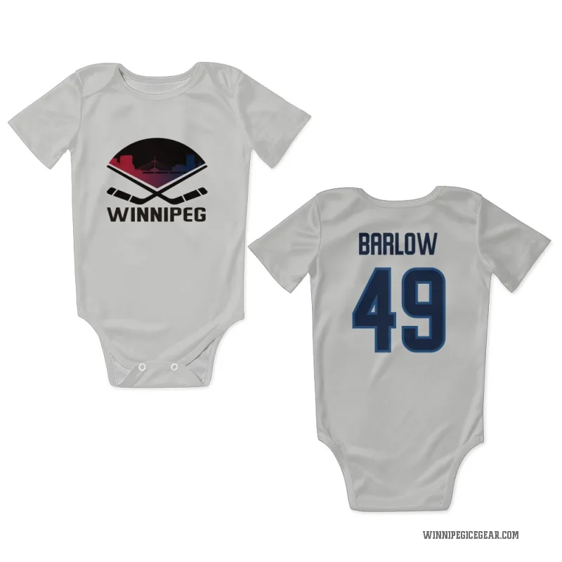 Colby Barlow  White Winnipeg Jets  Newborn & Infant Bodysuit