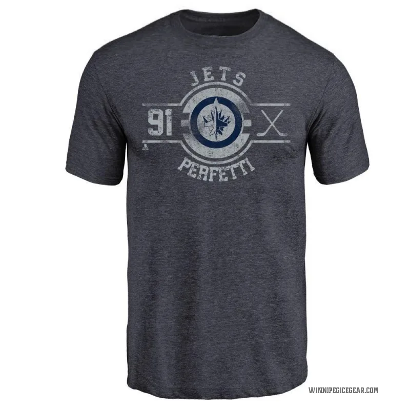 Cole Perfetti Youth Navy Winnipeg Jets Insignia T-Shirt -