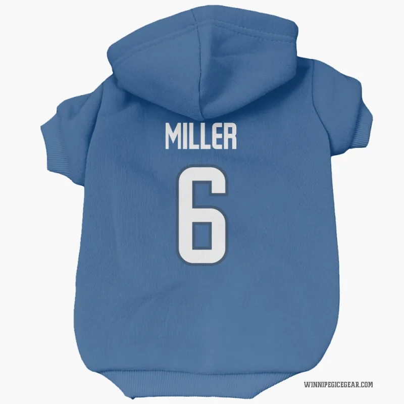Colin Miller  Blue Winnipeg Jets  Cat & Dog Pet Hoodie