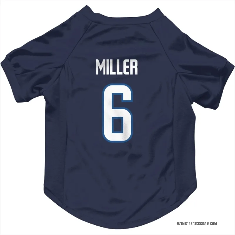 Colin Miller  Navy Winnipeg Jets  Cat & Dog Pet Jersey