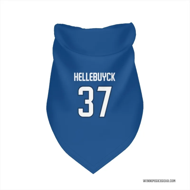 Connor Hellebuyck  Blue Winnipeg Jets  Cat & Dog Pet Bandana