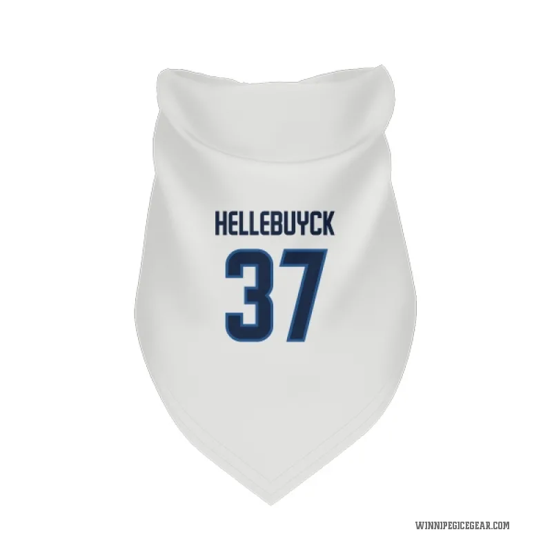 Connor Hellebuyck  White Winnipeg Jets  Cat & Dog Pet Bandana