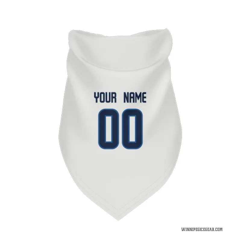 Custom  White Winnipeg Jets   Cat & Dog Pet Bandana