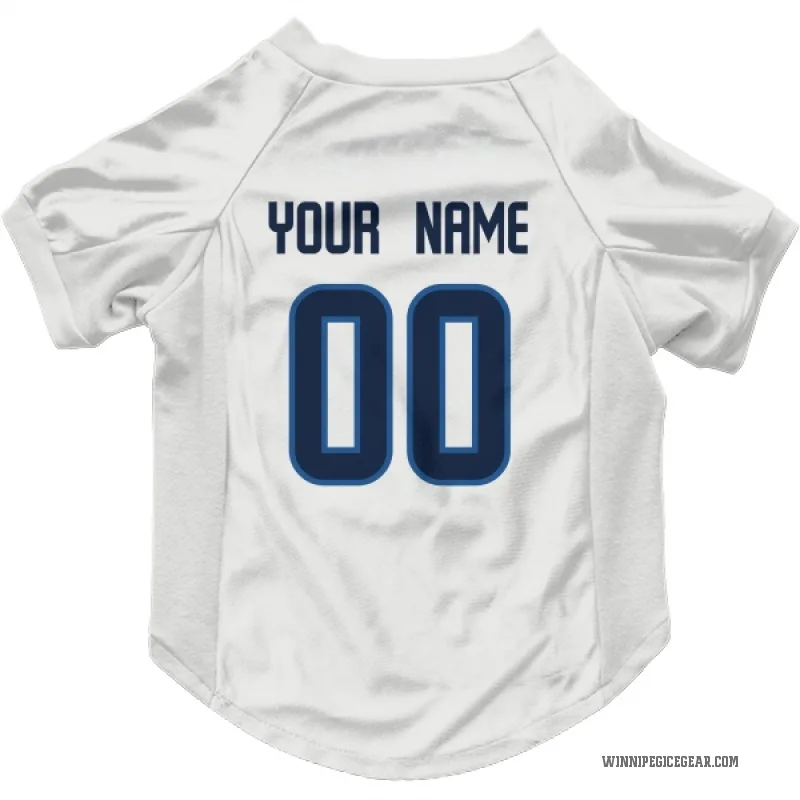 Custom  White Winnipeg Jets   Cat & Dog Pet Jersey