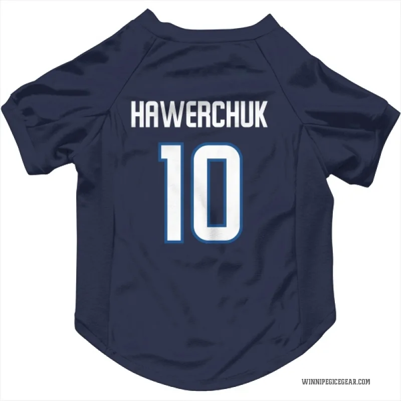 Dale Hawerchuk  Navy Winnipeg Jets  Cat & Dog Pet Jersey