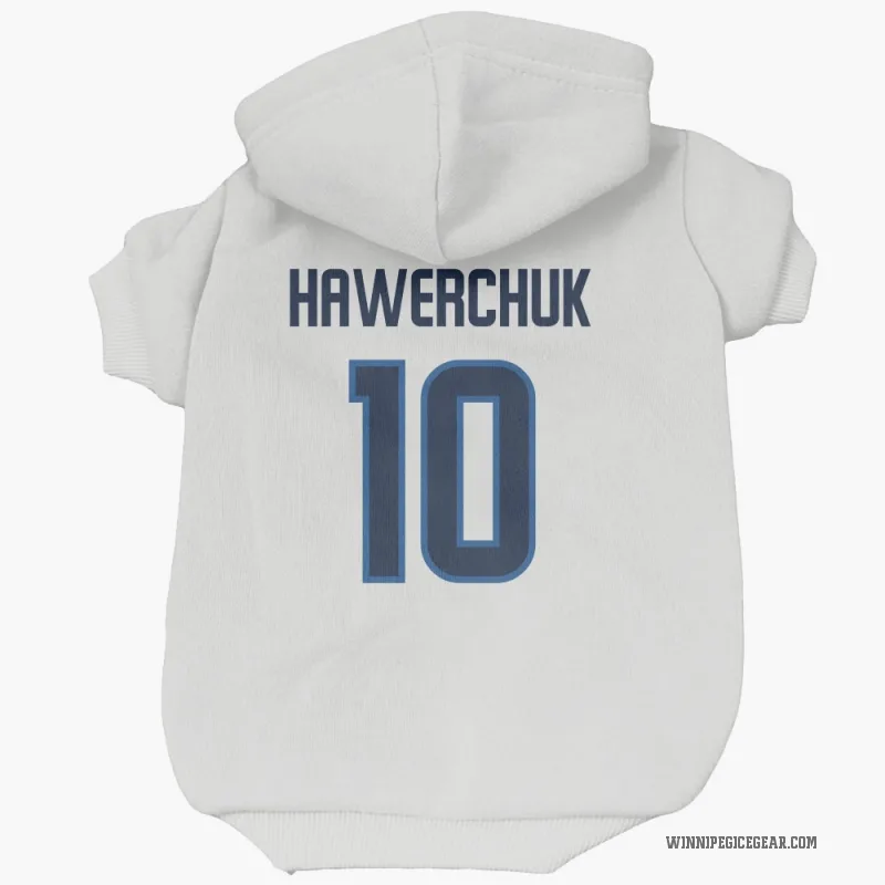 Dale Hawerchuk  White Winnipeg Jets  Cat & Dog Pet Hoodie