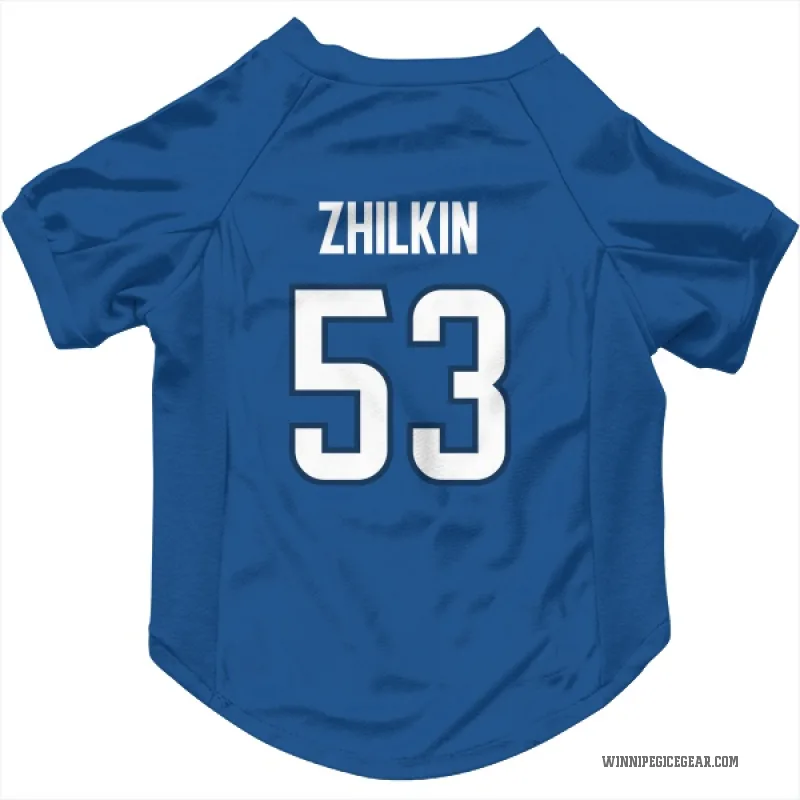 Danny Zhilkin  Blue Winnipeg Jets  Cat & Dog Pet Jersey