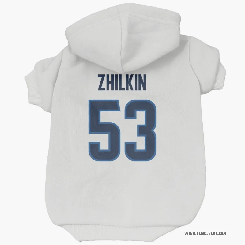 Danny Zhilkin  White Winnipeg Jets  Cat & Dog Pet Hoodie