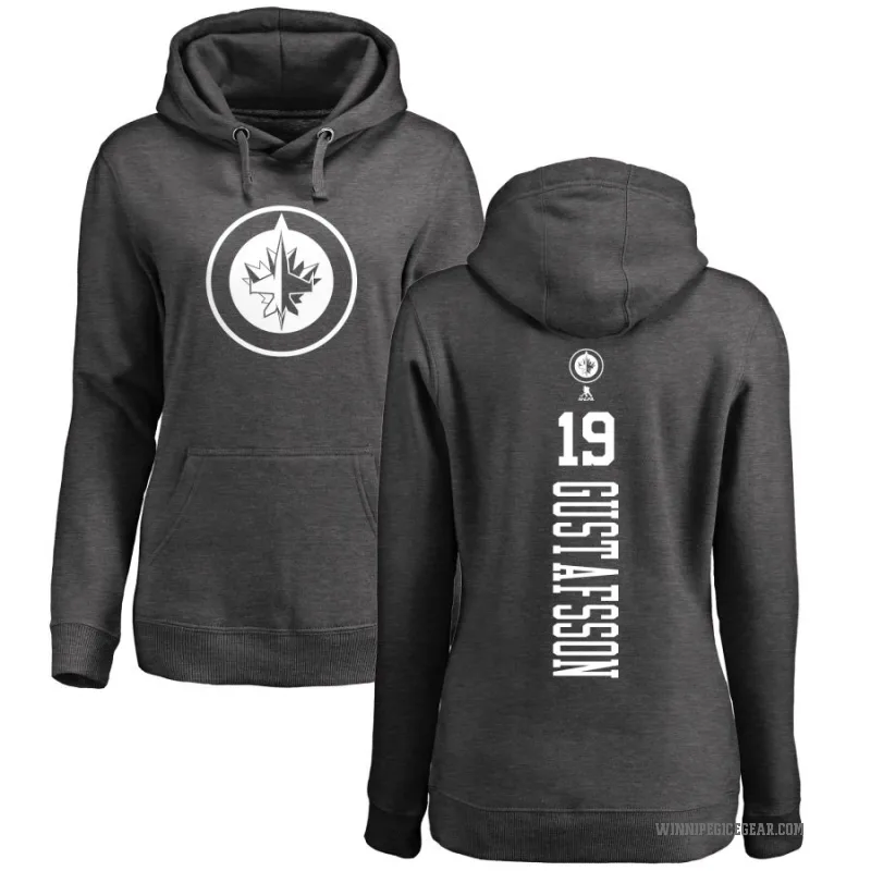 David Gustafsson Women's Charcoal Winnipeg Jets Branded One Color Backer Pullover Hoodie