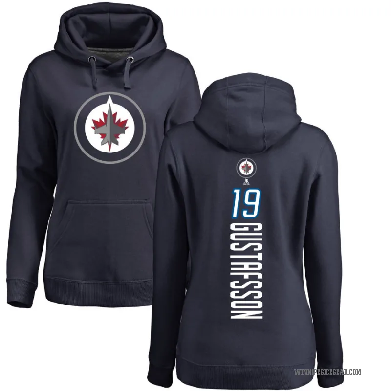 David Gustafsson Women's Navy Winnipeg Jets Branded Backer Pullover Hoodie