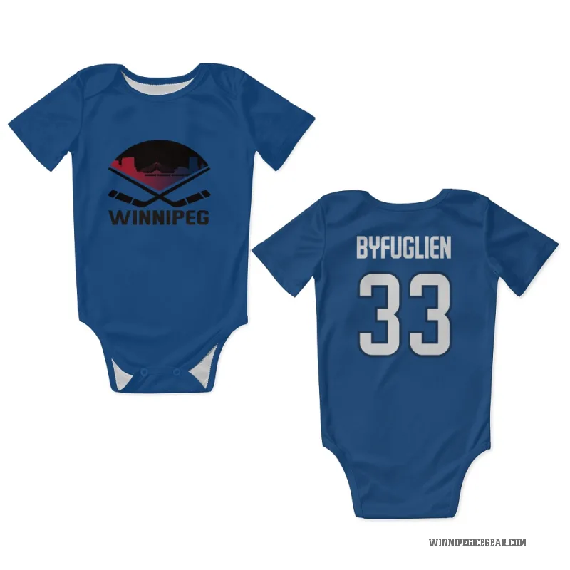 Dustin Byfuglien  Blue Winnipeg Jets  Newborn & Infant Bodysuit