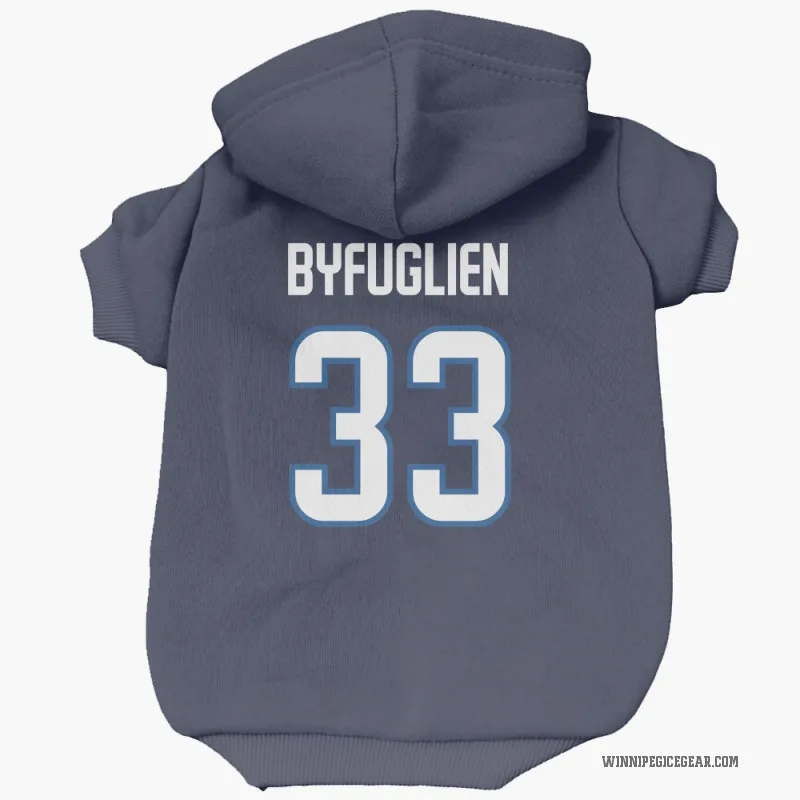 Dustin Byfuglien  Navy Winnipeg Jets  Cat & Dog Pet Hoodie