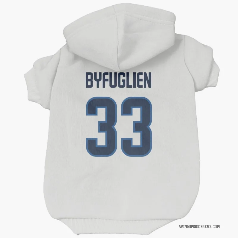 Dustin Byfuglien  White Winnipeg Jets  Cat & Dog Pet Hoodie