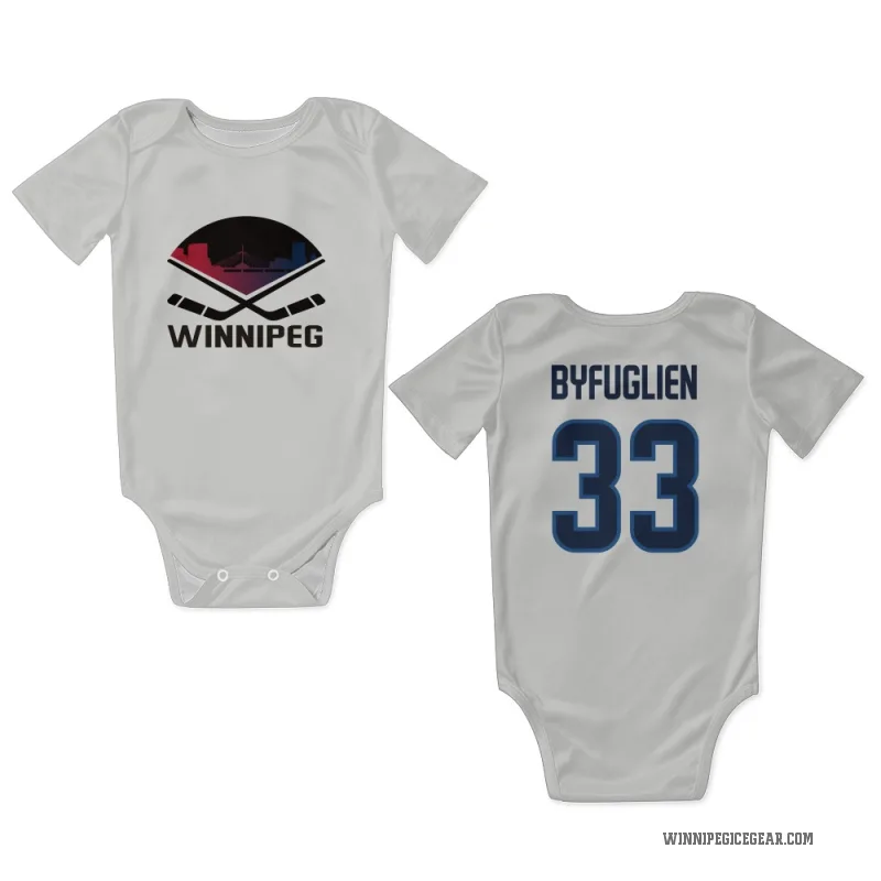 Dustin Byfuglien  White Winnipeg Jets  Newborn & Infant Bodysuit