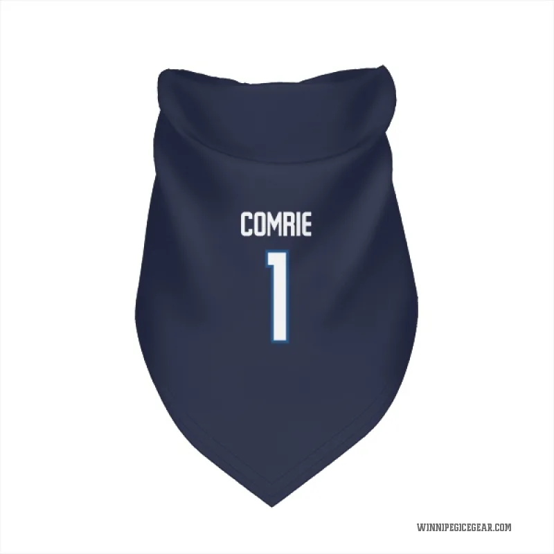 Eric Comrie  Navy Winnipeg Jets  Cat & Dog Pet Bandana