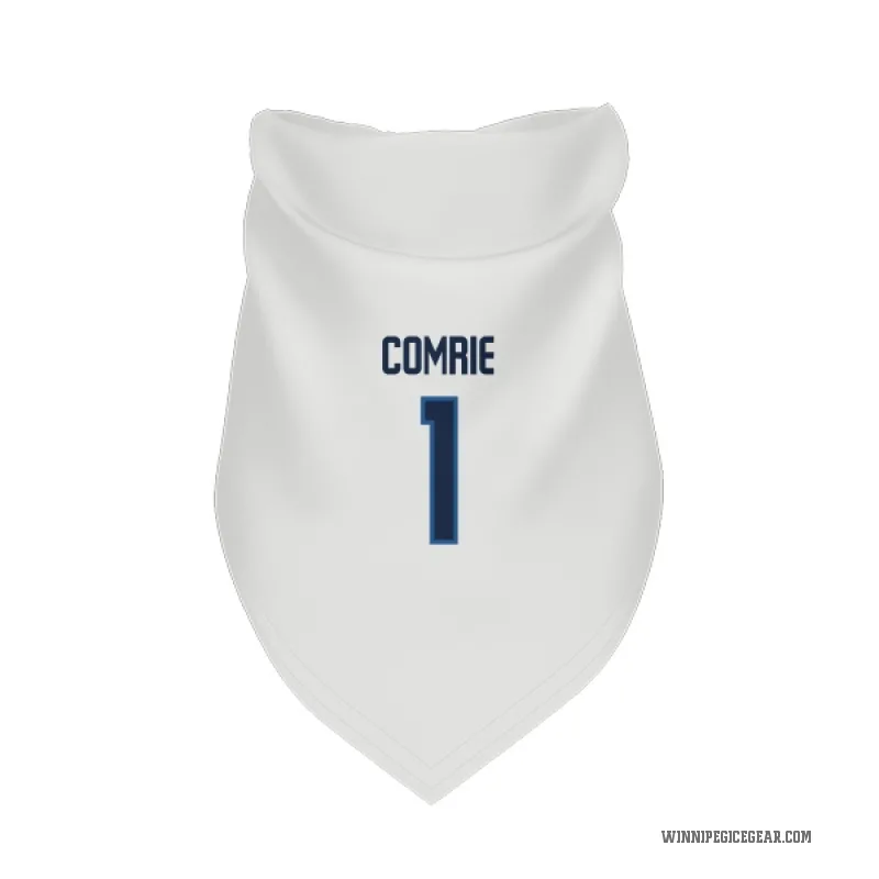 Eric Comrie  White Winnipeg Jets  Cat & Dog Pet Bandana