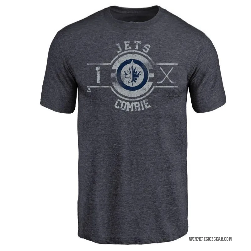 Eric Comrie Youth Navy Winnipeg Jets Insignia T-Shirt -