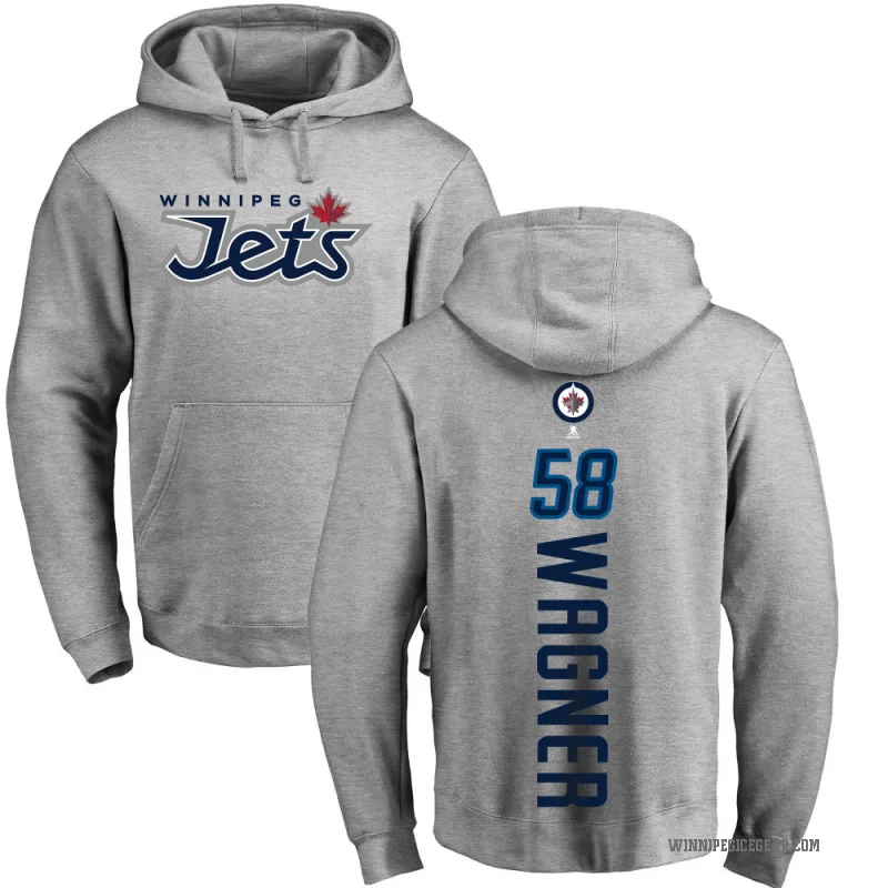 Fabian Wagner Youth Winnipeg Jets Branded Ash Backer Pullover Hoodie