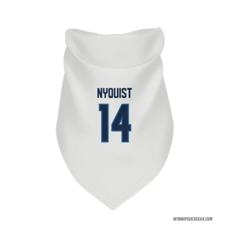 Gustav Nyquist  White Winnipeg Jets  Cat & Dog Pet Bandana
