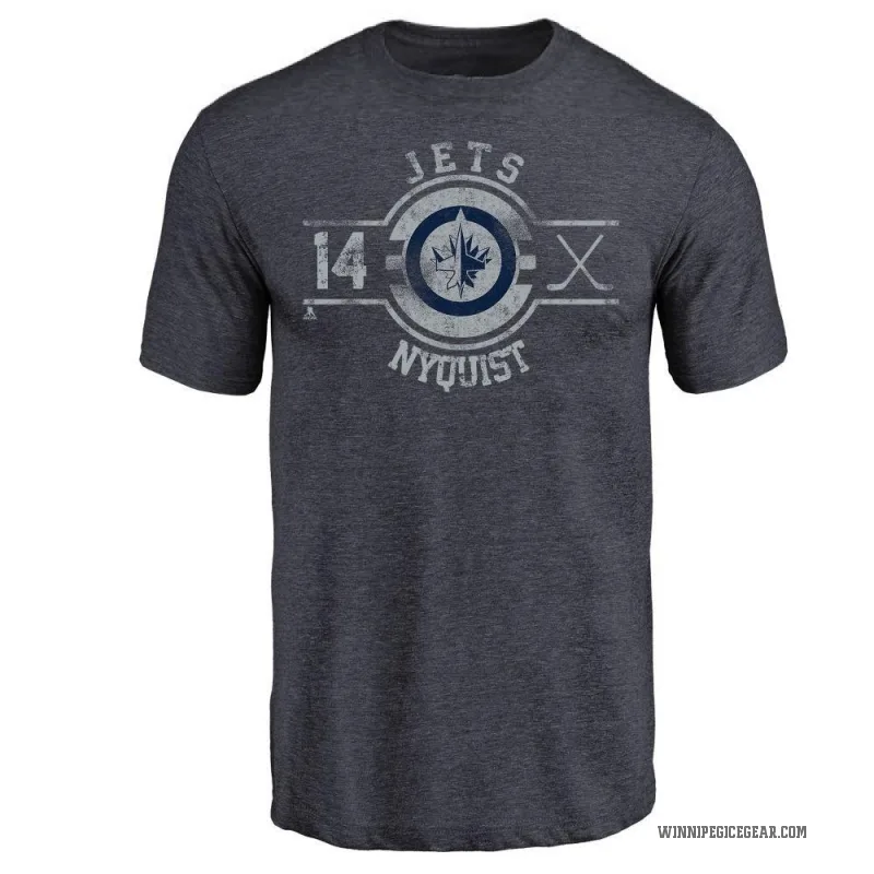 Gustav Nyquist Youth Navy Winnipeg Jets Insignia T-Shirt -