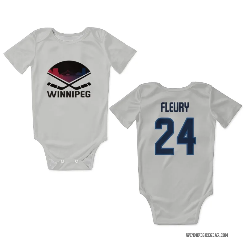 Haydn Fleury  White Winnipeg Jets  Newborn & Infant Bodysuit