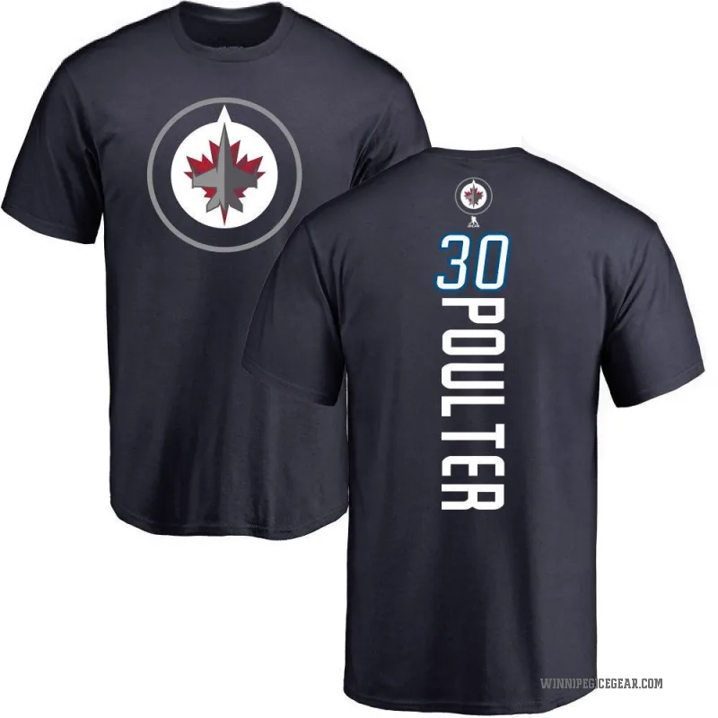 Isaac Poulter Men's Navy Winnipeg Jets Backer T-Shirt -