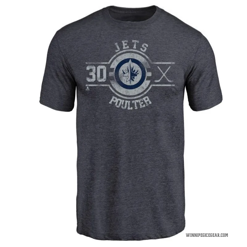 Isaac Poulter Youth Navy Winnipeg Jets Insignia T-Shirt -