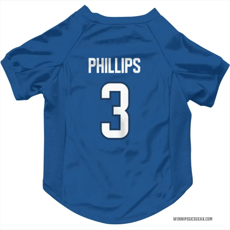 Isaak Phillips  Blue Winnipeg Jets  Cat & Dog Pet Jersey