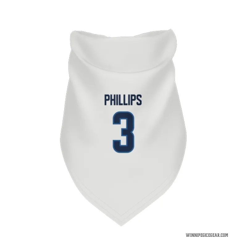 Isaak Phillips  White Winnipeg Jets  Cat & Dog Pet Bandana