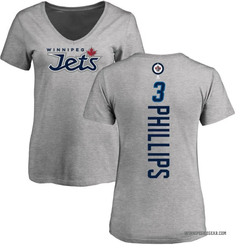 Isaak Phillips Women's Ash Winnipeg Jets Backer T-Shirt -