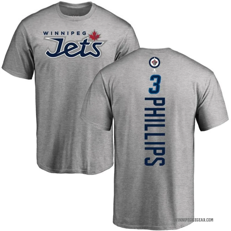 Isaak Phillips Youth Ash Winnipeg Jets Backer T-Shirt -