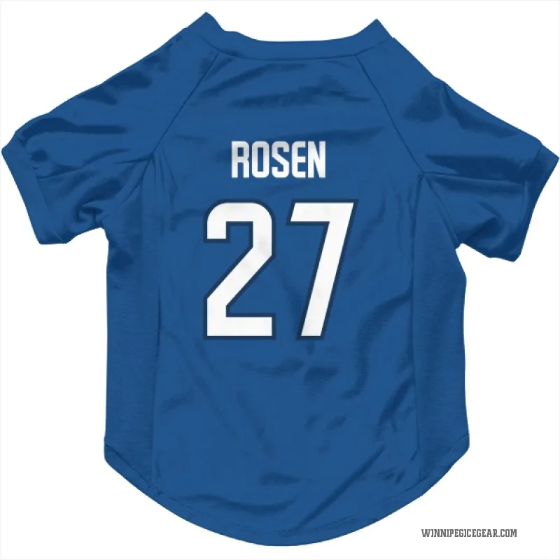 Isak Rosen  Blue Winnipeg Jets  Cat & Dog Pet Jersey
