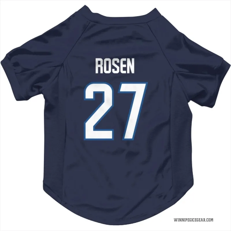 Isak Rosen  Navy Winnipeg Jets  Cat & Dog Pet Jersey